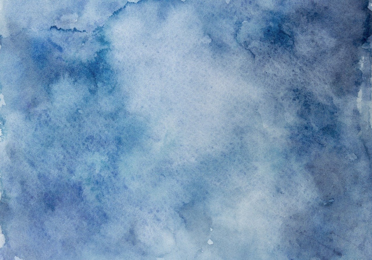 watercolor resembling white clouds in blue sky